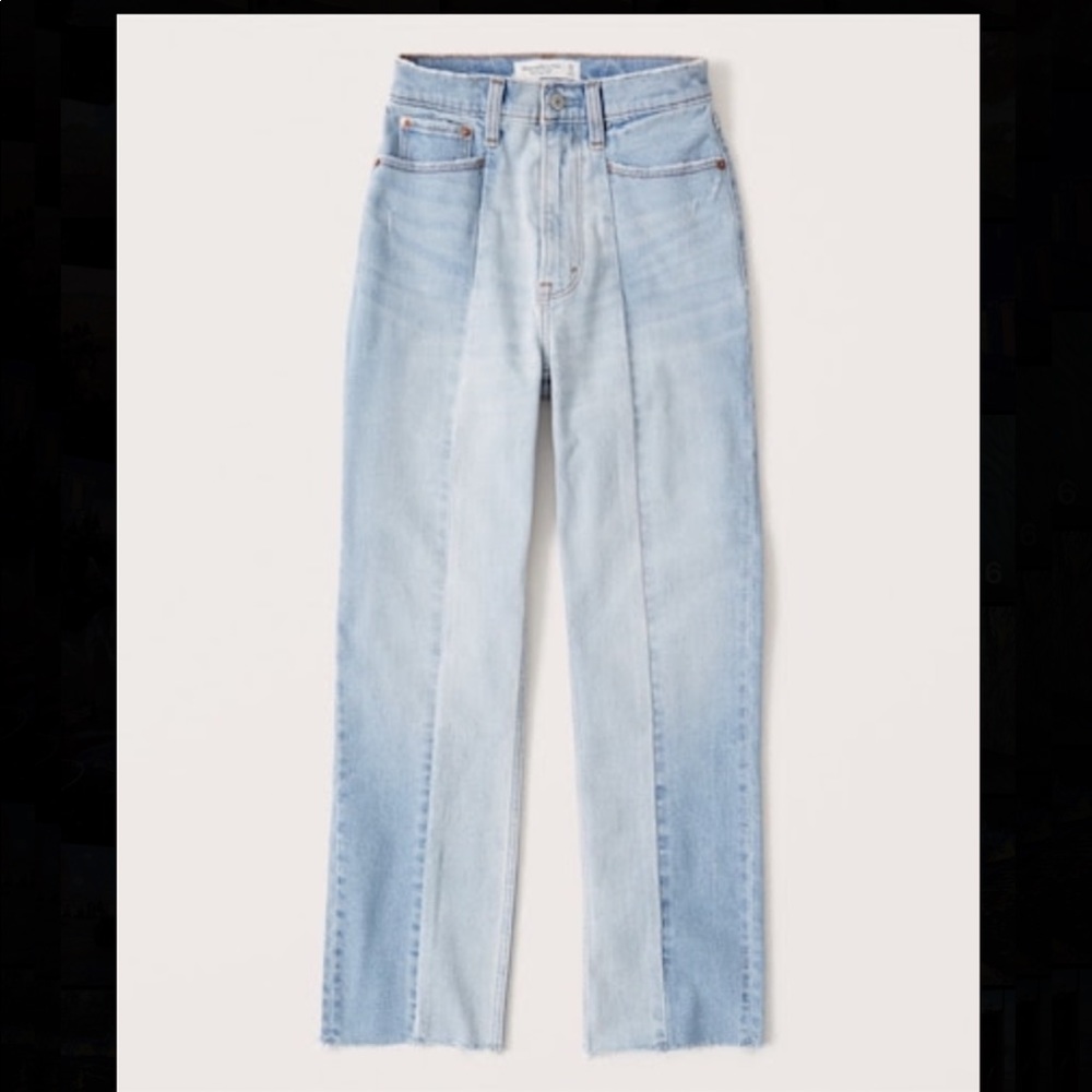 NEW Abercrombie Curve Love HR Ankle Straight Jeans